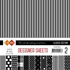Black Classic Edition Designer Sheets 2 by Card Deco 