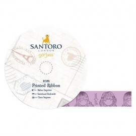 10m Printed Satin Ribbon - Santoro - Sugar & Spice