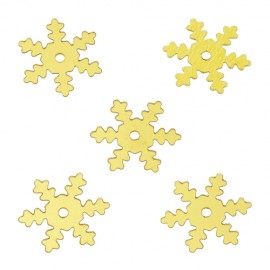 Strooideel Sneeuwvlok, goud, buidel met 3 g