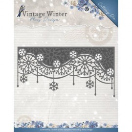 Die - Amy Design - Vintage Winter - Snowflake Swirl Edge