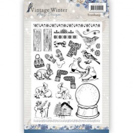 Vintage Winter - Clear Stamp - Amy Design