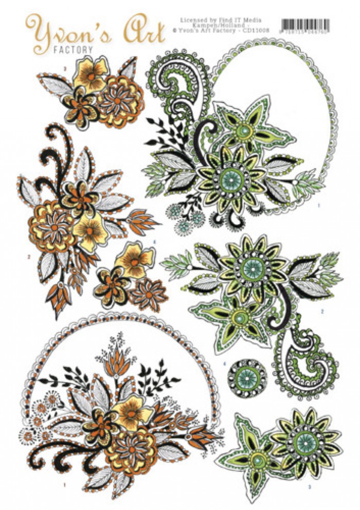 Yvon's Art Factory - Flower Ornaments