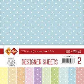 Dots Pastels  Mega Pack 2 Designer Sheets by Card Deco