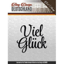 Viel Glück - Deutschland - Text Clear Stamp - Amy Design
