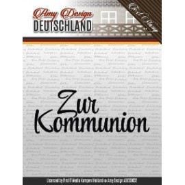 Zur Kommunion - Deutschland - Text Clear Stamp - Amy Design