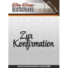 Zur Konfirmation - Deutschland - Text Clear Stamp - Amy Design