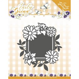 Dies - Precious Marieke - Early Spring - Spring Flowers Square label