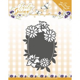 Dies - Precious Marieke - Early Spring - Spring Flowers Oval label