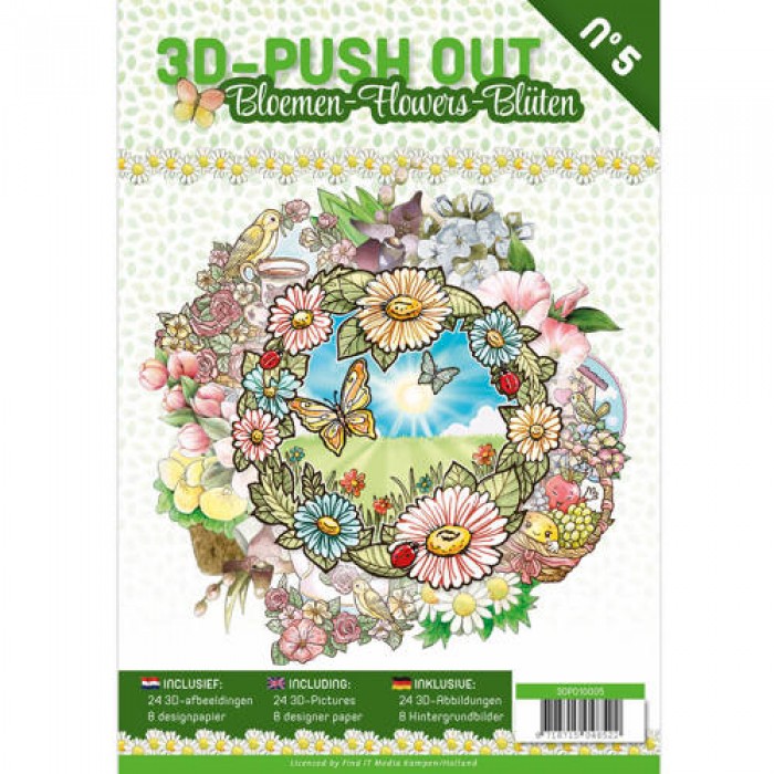 3D Push Out book 05 - Flowers