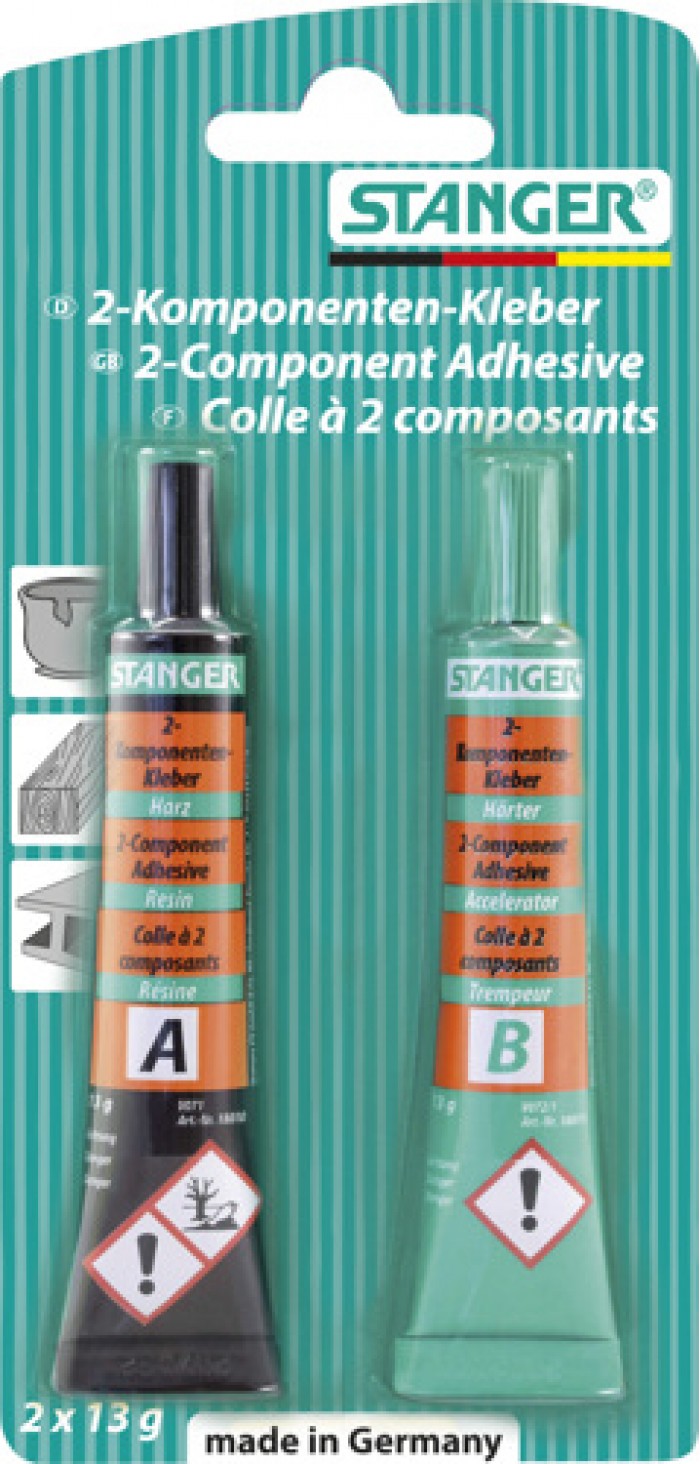 2-Comp. Epoxy Glue / 2-K Epoxy Kleber, 2 x 13 g, blister