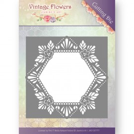 Dies - Jeanine's Art - Vintage Flowers - Floral Hexagon