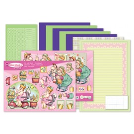 MRJ set Miss Mimi & friends A5 Set for 3 complete cards