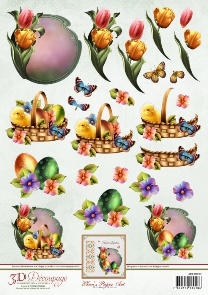 Easter Decorations 3D Decoupage Sheet Ann's Paper Art