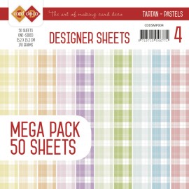 Tartan Pastels Mega Pack 4  Designer Sheets by Card Deco