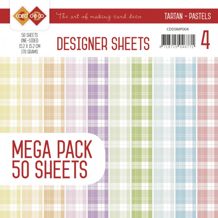 Tartan Pastels Mega Pack 4  Designer Sheets by Card Deco