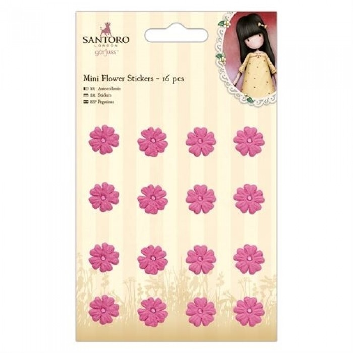 Mini Flower Stickers (16pcs) - Santoro