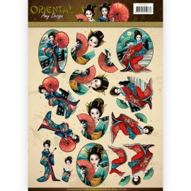 Geishas - Oriental 3D-Knipvel Amy Design