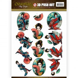 Geishas - Oriental 3D-Push-Out Amy Design