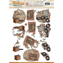 Vintage Music - Vintage Objects 3D-PushOut Yvonne Creations