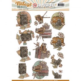 Vintage Cameras - Vintage Objects 3D-PushOut Yvonne Creations