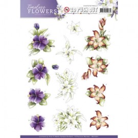 Lillies Timeless Flowers 3D-Uitdrukvel Push-Out Precious Marieke