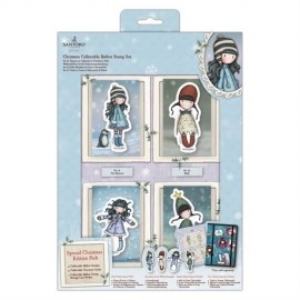 Christmas Collectable Rubber Stamps Set - Santoro