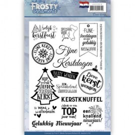 Nederlands - Frosty Ornaments - Text Clear Stamp - Jeanine's Art