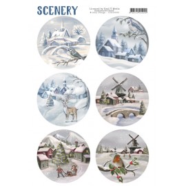 Snow Villages - Push Out Scenery Die Cut Topper 