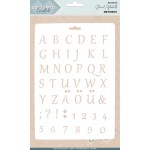 Card Deco Essentials Stencil Alphabet