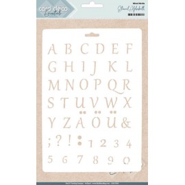 Card Deco Essentials Stencil Alphabet