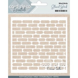 Card Deco Essentials Stencil Brick