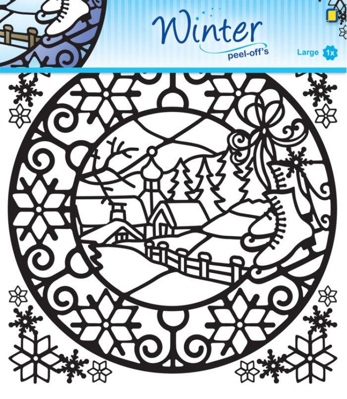 Winter Open Peel-off Sticker
