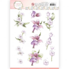 Lilac Mist - Flowers in Pastels 3D-PushOut Precious Marieke