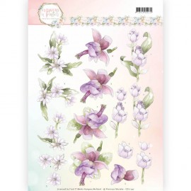 Lilac Mist Flowers In Pastels 3D-Knipvel Precious Marieke