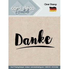Danke - Card Deco Essentials - Text Clear Stamp