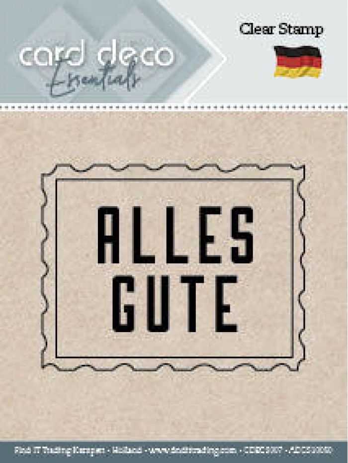 Alles Gut - Card Deco Essentials - Text Clear Stamp
