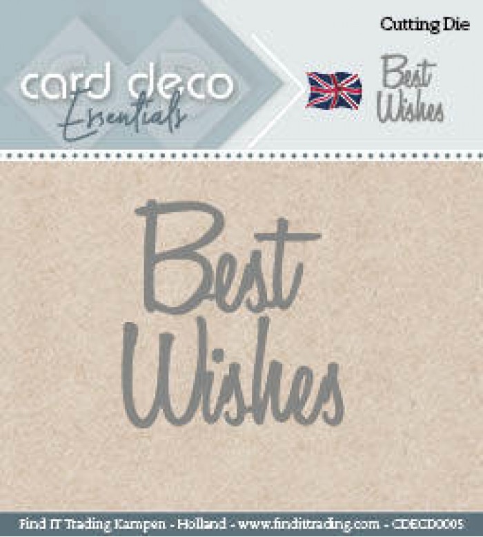 Card Deco Cutting Dies Best Wishes