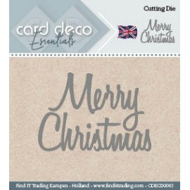 Card Deco Cutting Dies Merry Christmas