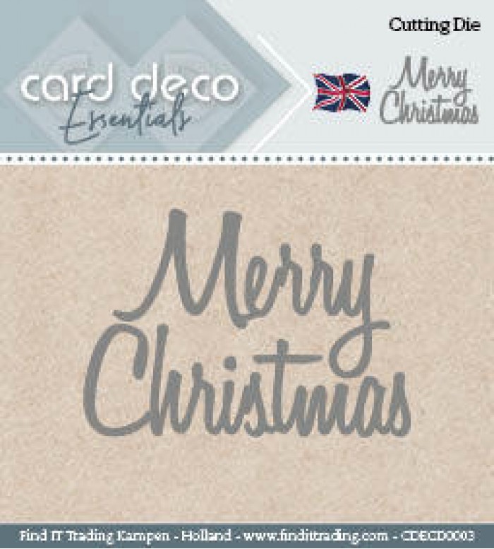 Card Deco Cutting Dies Merry Christmas