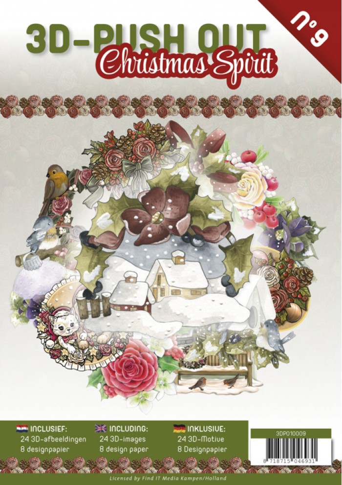 Boek Christmas Spirit 3D-Uitdrukvellen