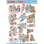 Crafting Girls - Bubbly Girls 3D-Knipvel Yvonne Creations