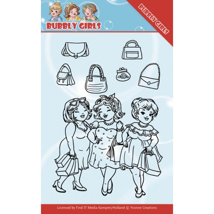 Shopping - Bubbly Girls - Clear Stamps - Yvonne Creations 