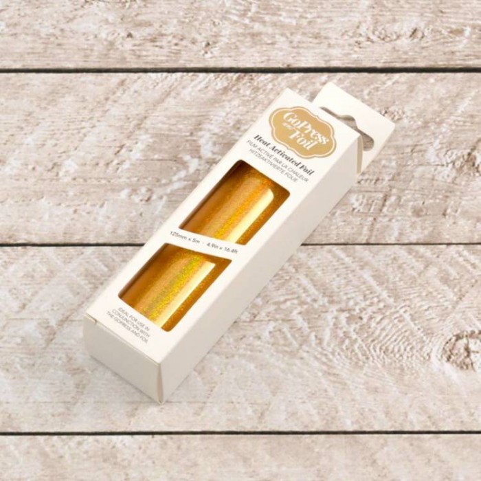 Gold Foil (Iridescent Shavings Pattern)  - 125mm x 5m | 4.9in x 16.4ft