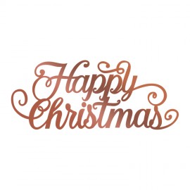Hotfoil Stamp - Highland Christmas - Happy Christmas Flourish (1pc)