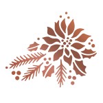 Hotfoil Stamp - Highland Christmas - Poinsettia Corner (1pc)