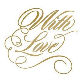 With Love Hotfoil Stamp - Size: 63.9 x 57.8mm | 2.5 x 2.2in