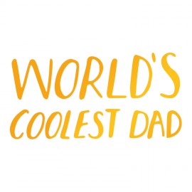 Coolest Dad Hotfoil Stamp (64 x 32mm | 2.5 x 1.3in)