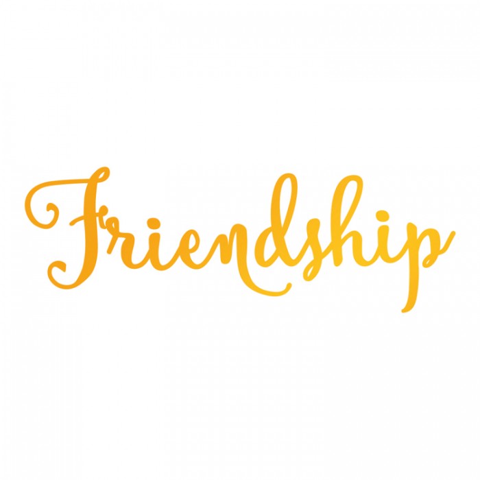 Friendship Hotfoil Stamp (76 x 26mm | 3 x 1in)