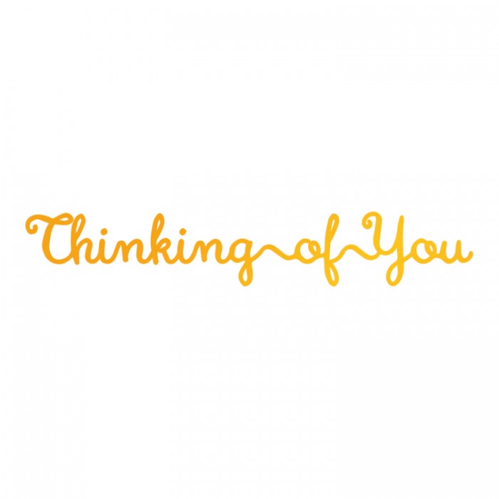 Thinking of You Hotfoil Stamp (81 x 13mm | 3.2 x 0.6in)