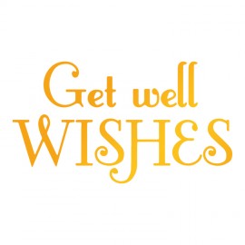 Get Well Wishes Hotfoil Stamp (75 x 42mm | 3 x 1.7in)